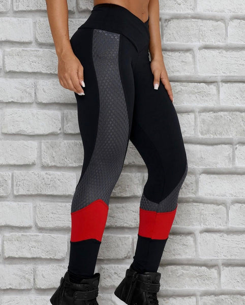 Black and Red Leggings