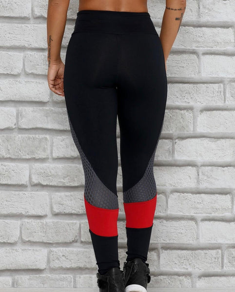 Black and Red Leggings